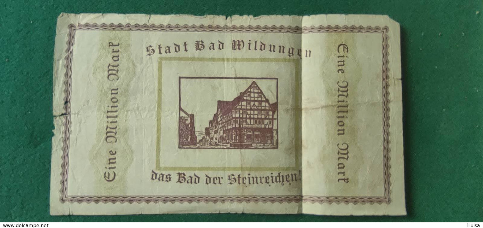 GERMANIA Wildungen 1 Milioni  MARK 1923 - Lots & Kiloware - Banknotes