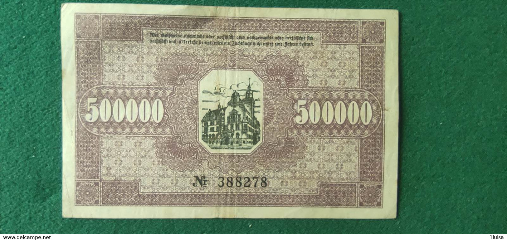 GERMANIA Werdau 500000  MARK 1923 - Lots & Kiloware - Banknotes