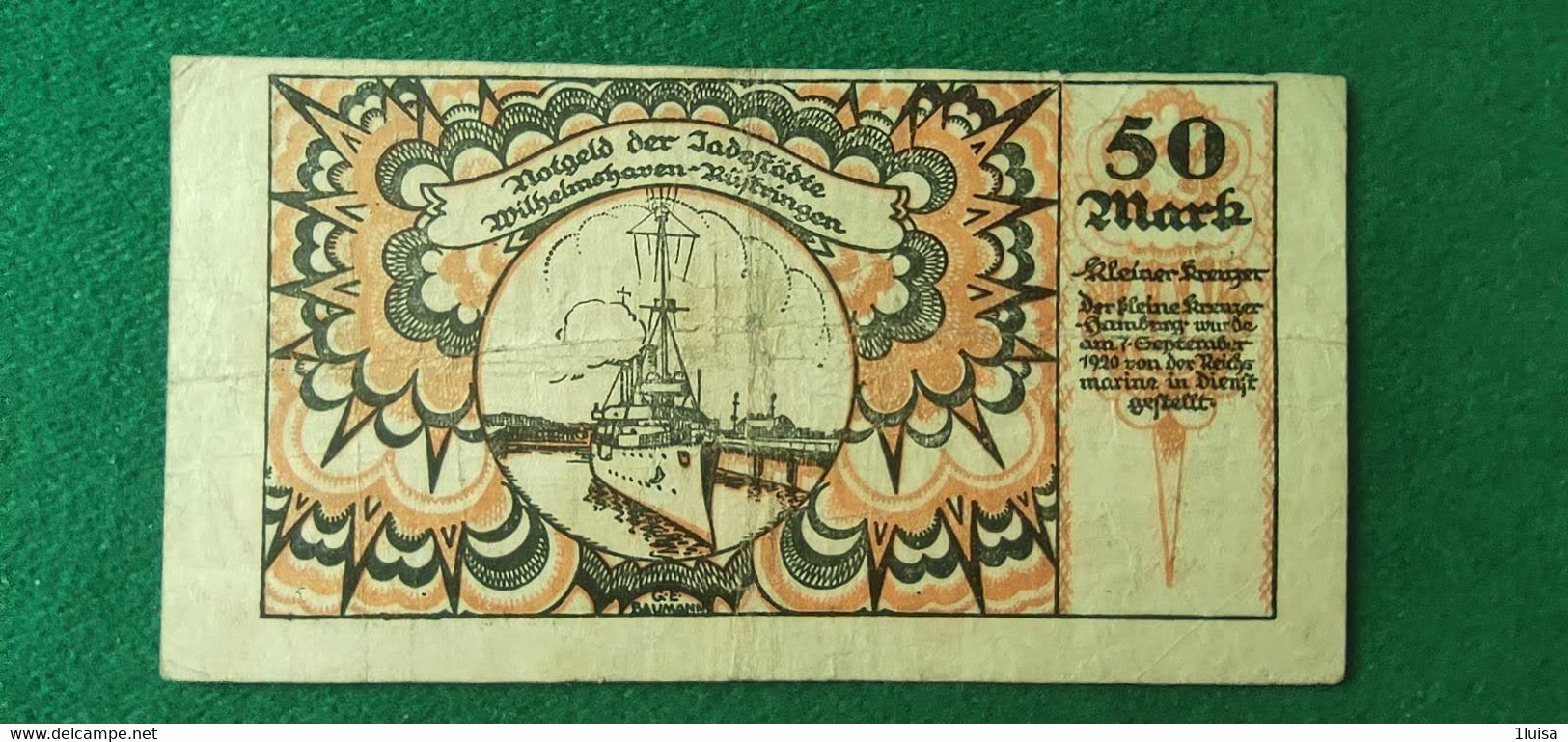 GERMANIA WILHELMSHAVEN 500000  MARK 1923 - Lots & Kiloware - Banknotes