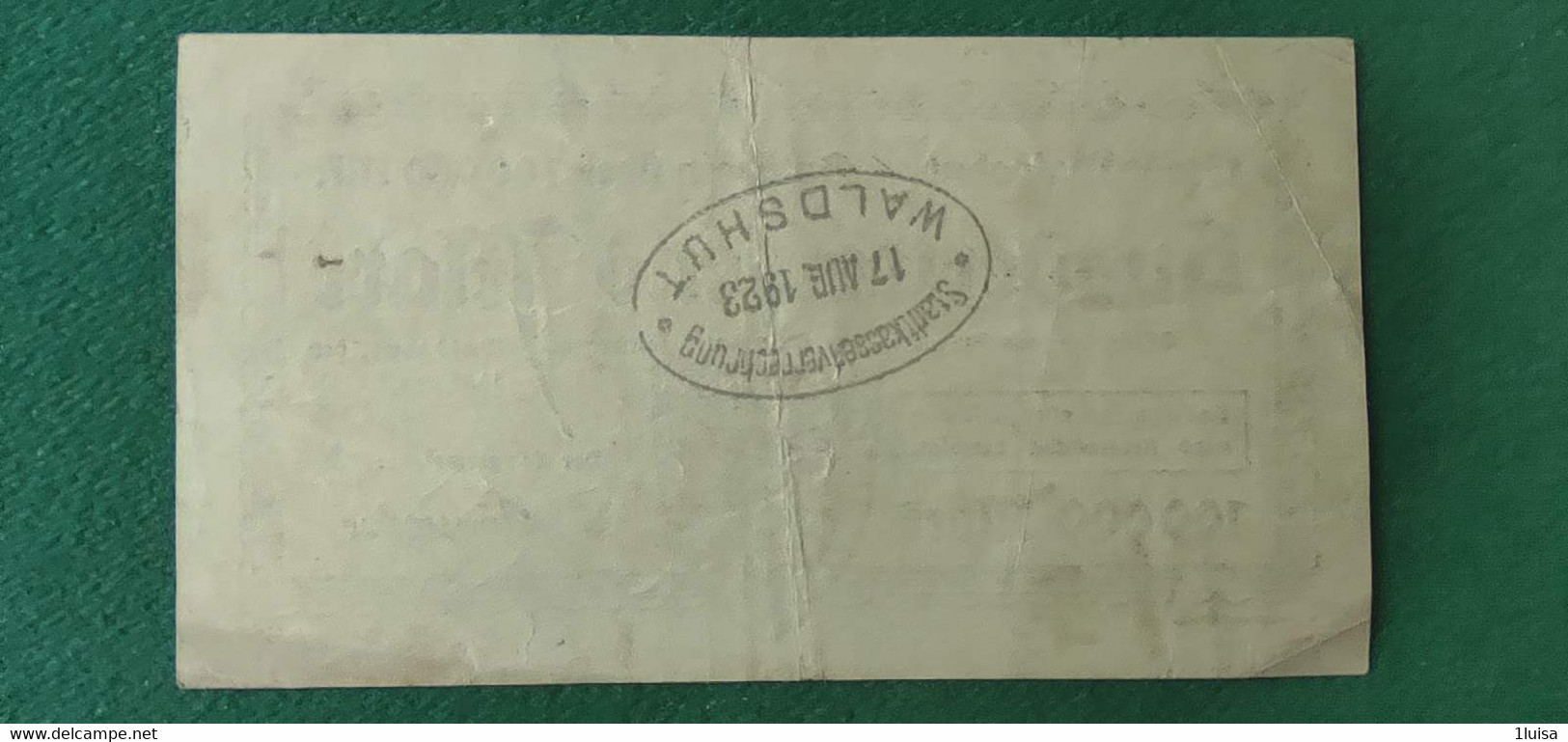GERMANIA Waldshut 100000 MARK 1923 - Kilowaar - Bankbiljetten
