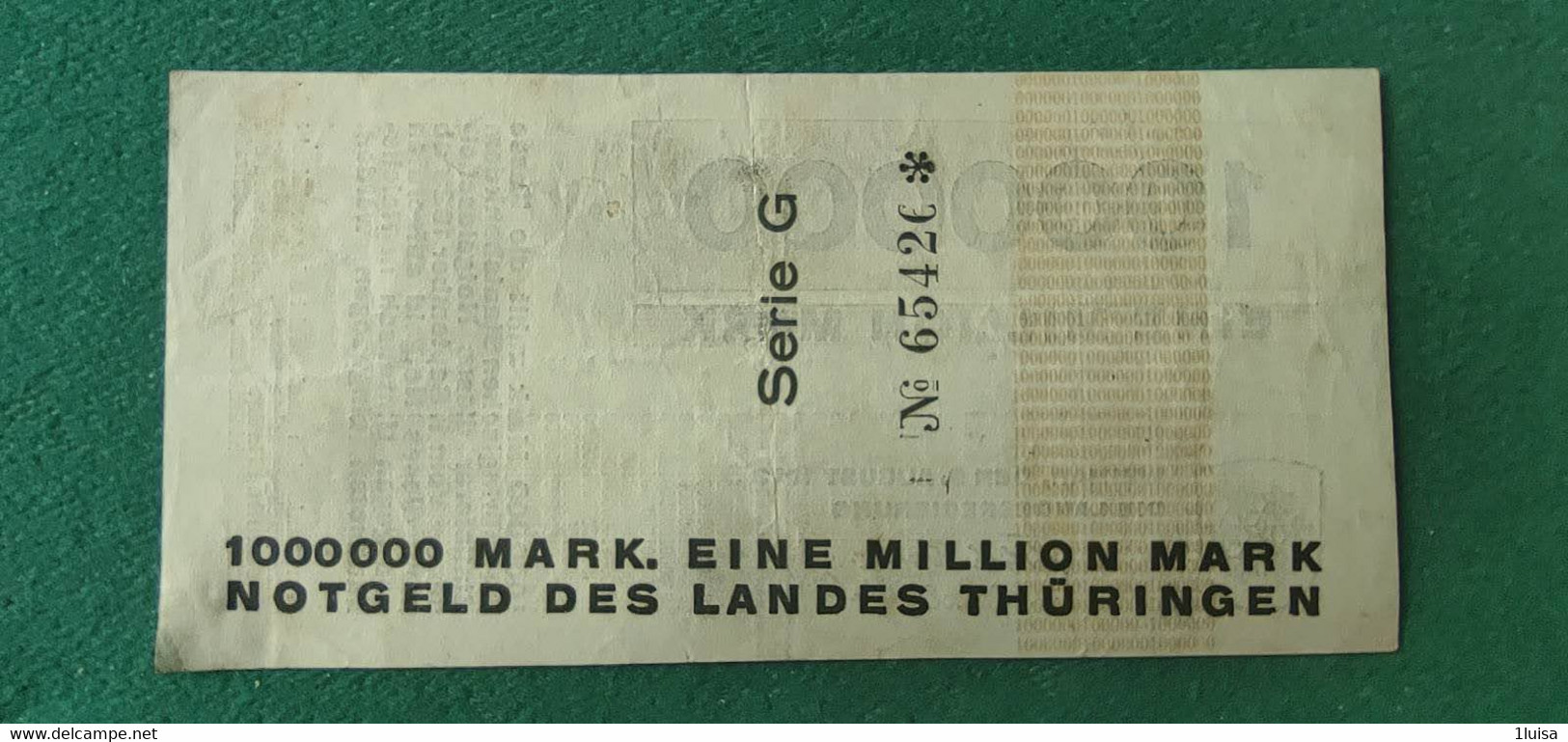 GERMANIA Weimar 1 Milione MARK 1923 - Kiloware - Banknoten