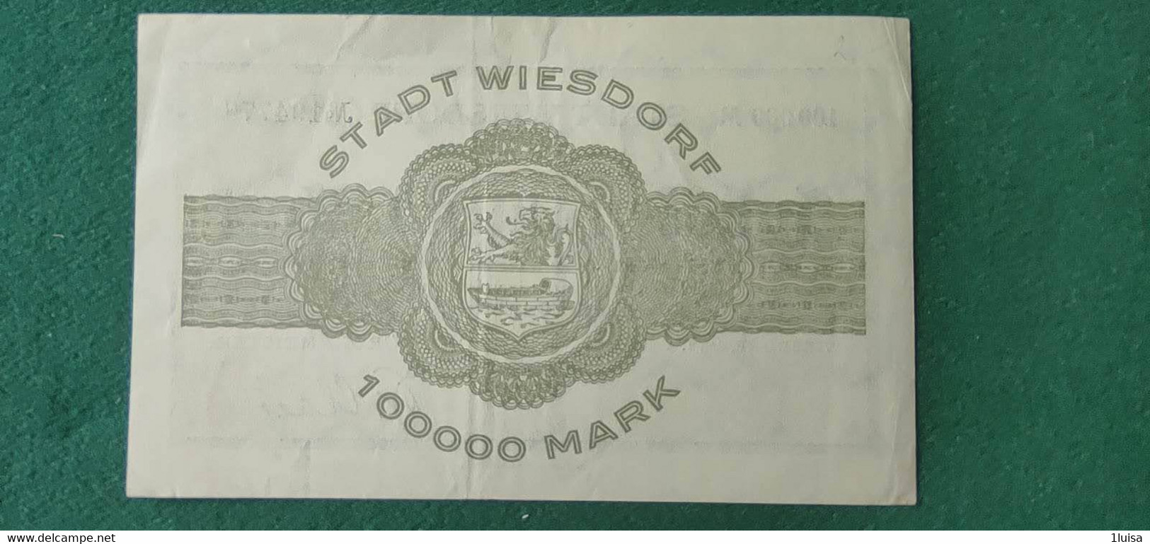 GERMANIA WIESDORF 100000  MARK 1923 - Vrac - Billets