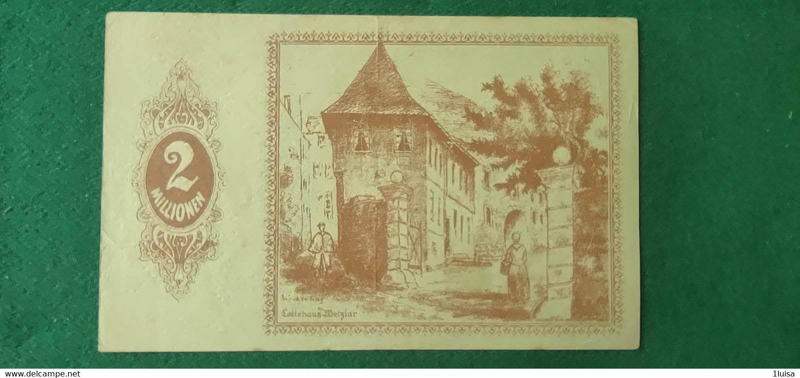 GERMANIA WETZLAR  2 Milioni MARK 1923 - Lots & Kiloware - Banknotes