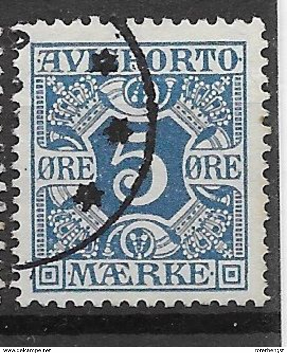 Denmark VFU 1914 12 Euros  Avisporto - Dienstzegels
