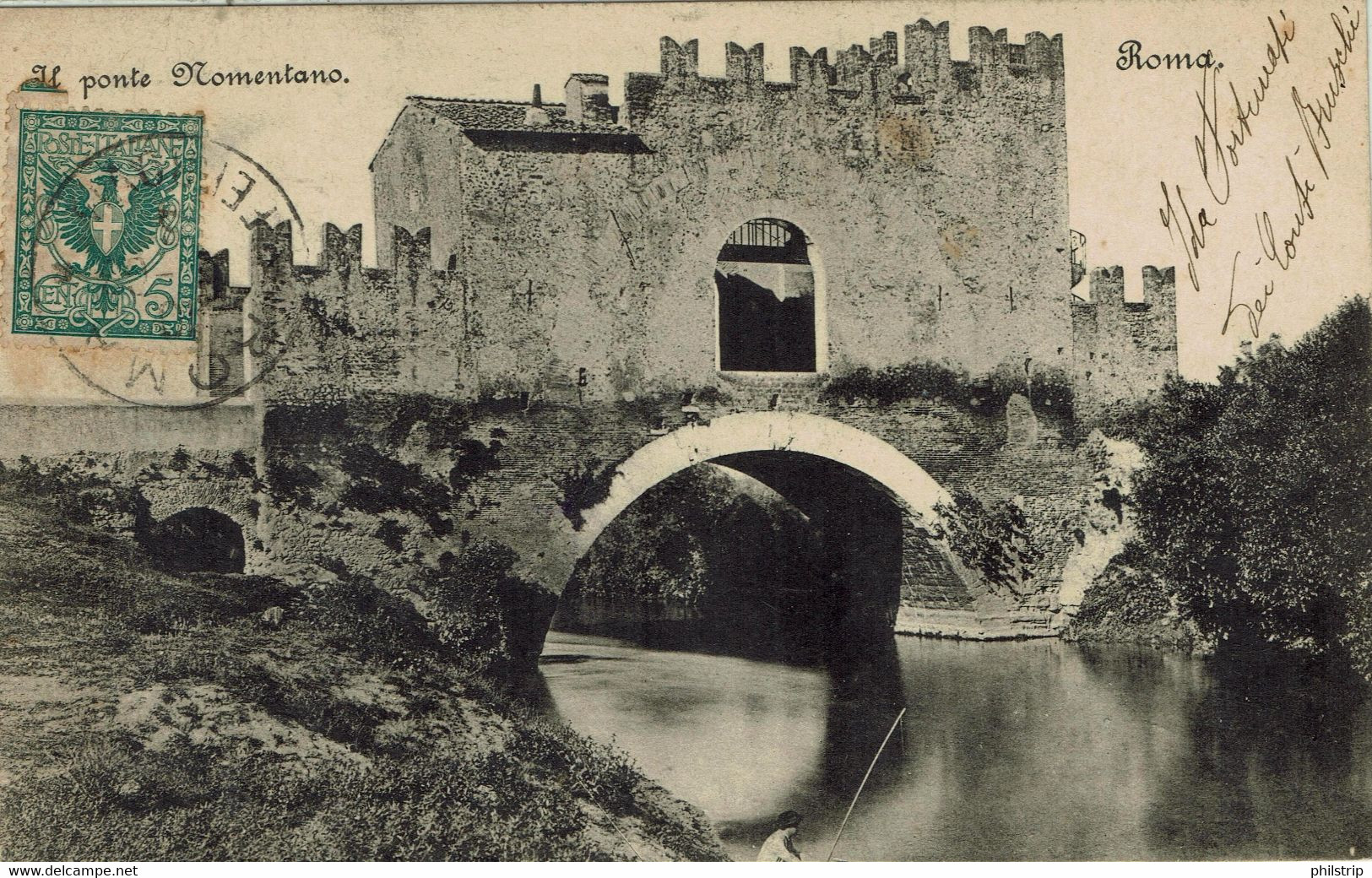 ROMA - Ponte Nomentano - VIAGGIATA 1903 - Rif. 1716 PI - Ponts