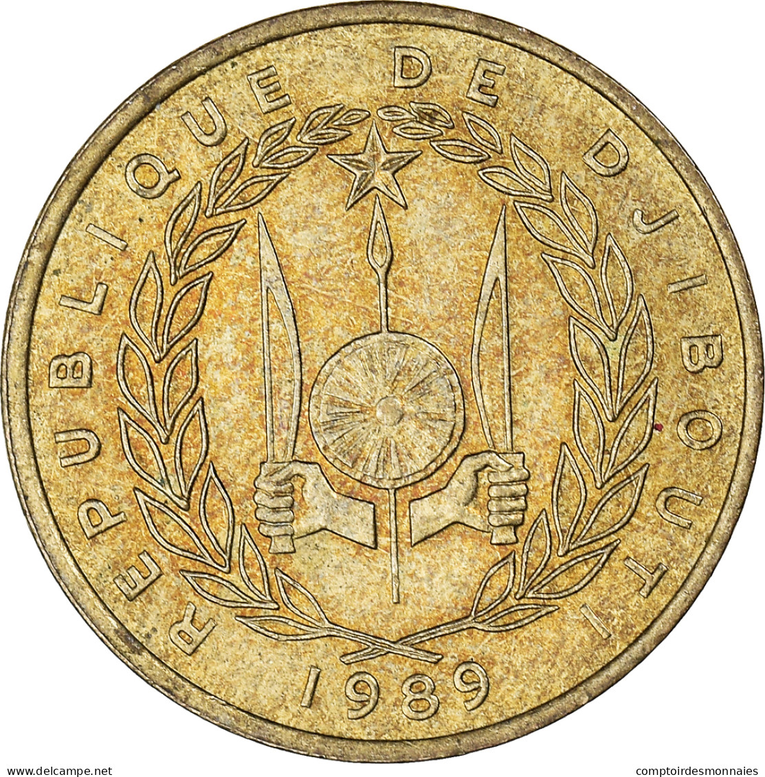 Monnaie, Djibouti, 10 Francs, 1989 - Djibouti