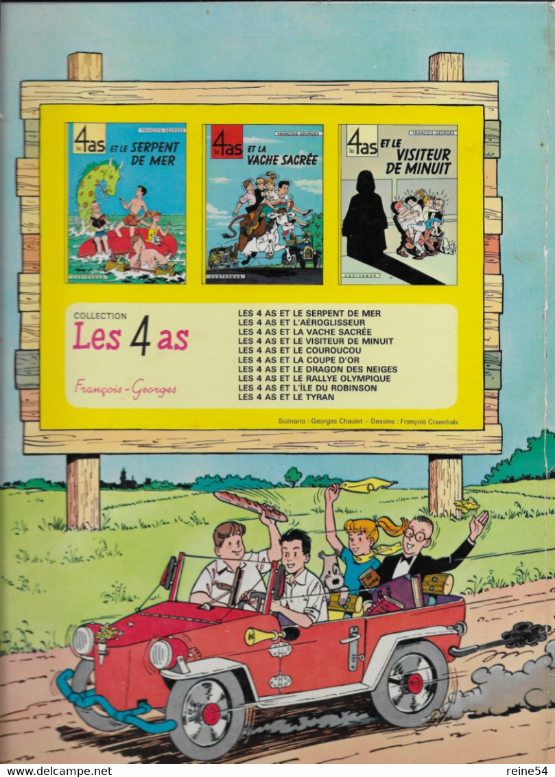 Les 4 AS ET LE COUROUCOU  - FRANCOIS GEORGES -1966  Edit. CASTERMAN -(Bande Dessinée) - 4 As, Les