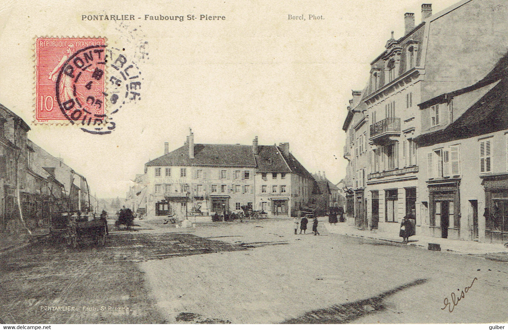 25 Pontarlier Faubourg Saint Pierre 1905 - Pontarlier