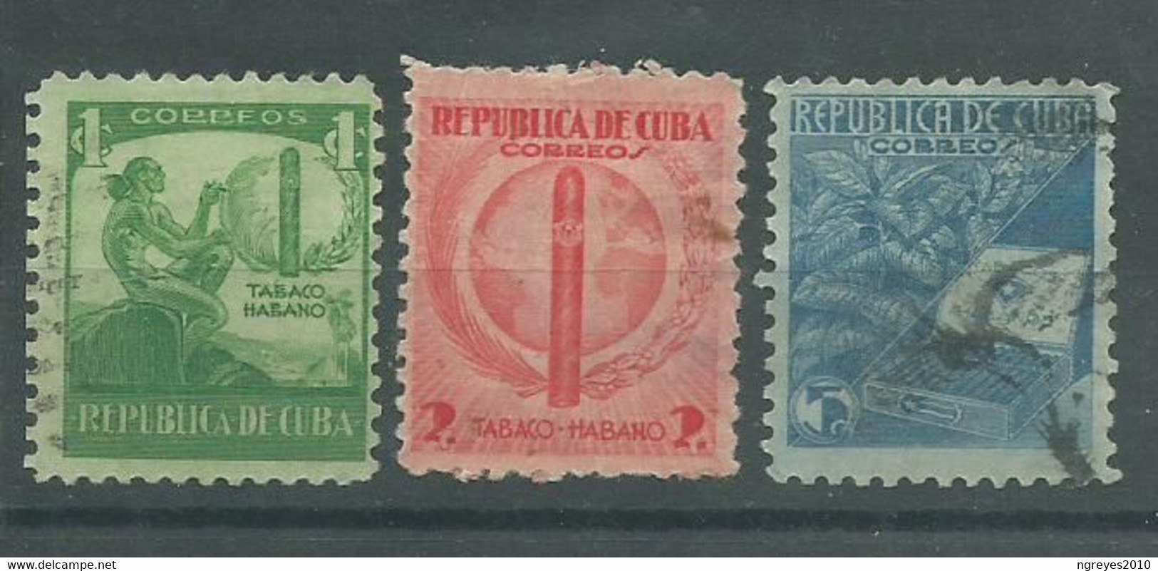 220041843  CUBA.  YVERT  Nº  257/9 - Oblitérés