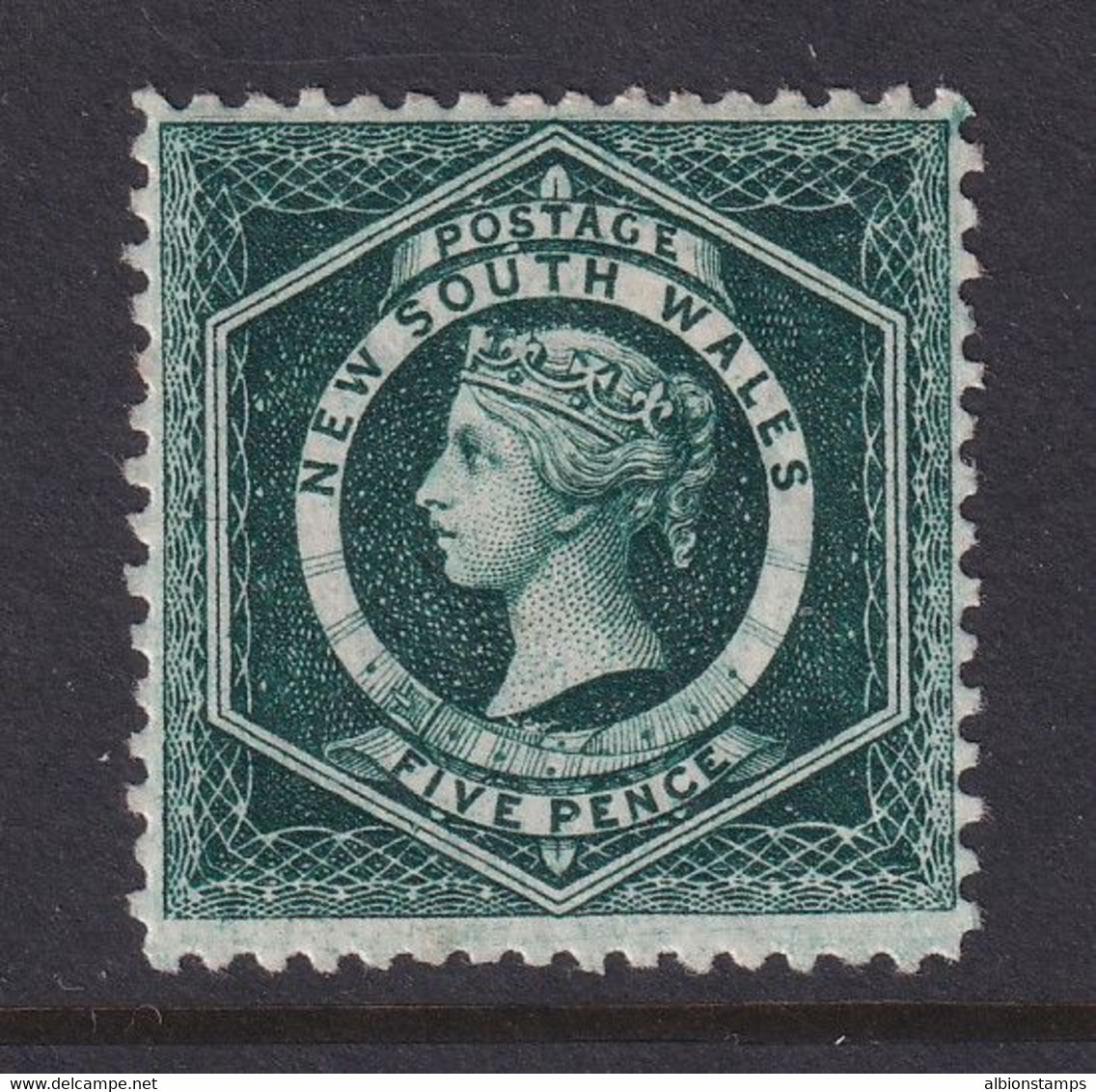 New South Wales (Australia), Scott 65d Var (SG 215a), MLHaus - Mint Stamps