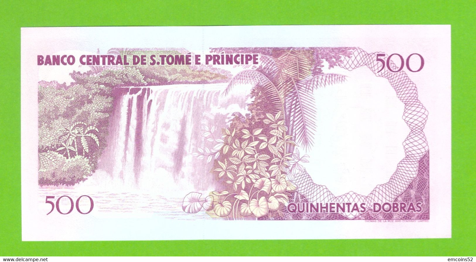 SAO TOME & PRINCIPE 500 DOBRAS 1993  P-63 UNC - Sao Tomé Et Principe