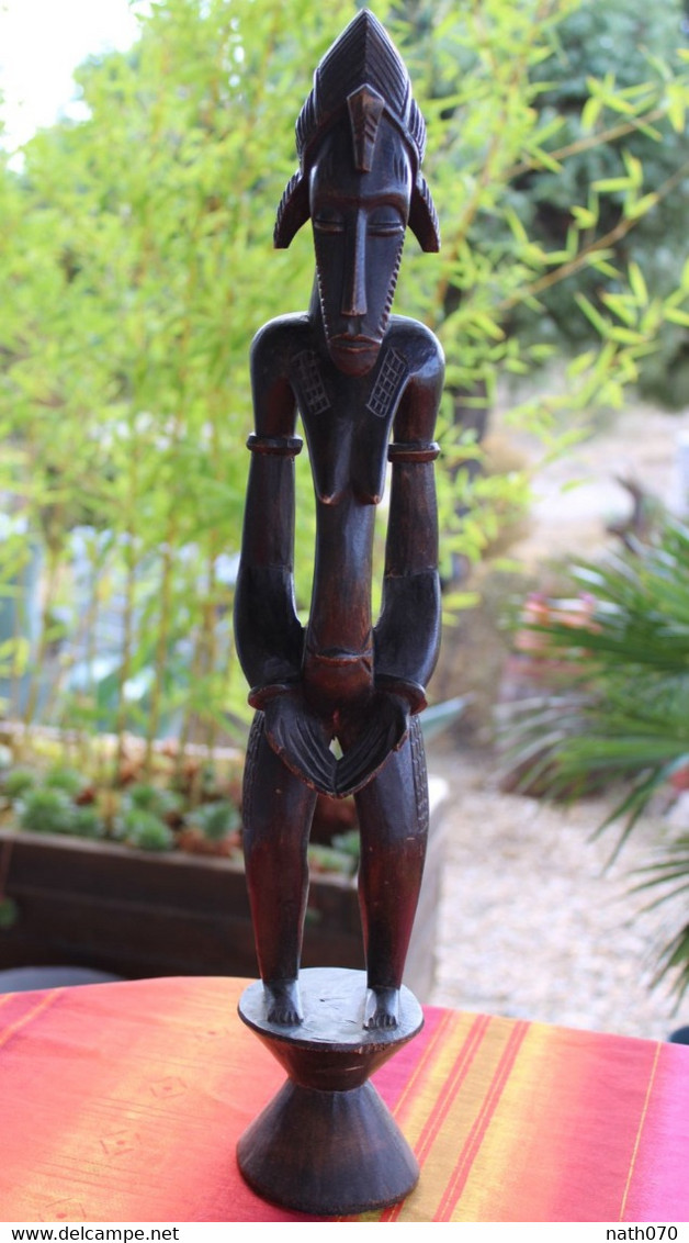 Authentique Ancienne Statue SENOUFO DEBLE Côte D'Ivoire Provenant De Korhogo Cérémonie Du Poro Pilon Maternité Senufo - Arte Africana