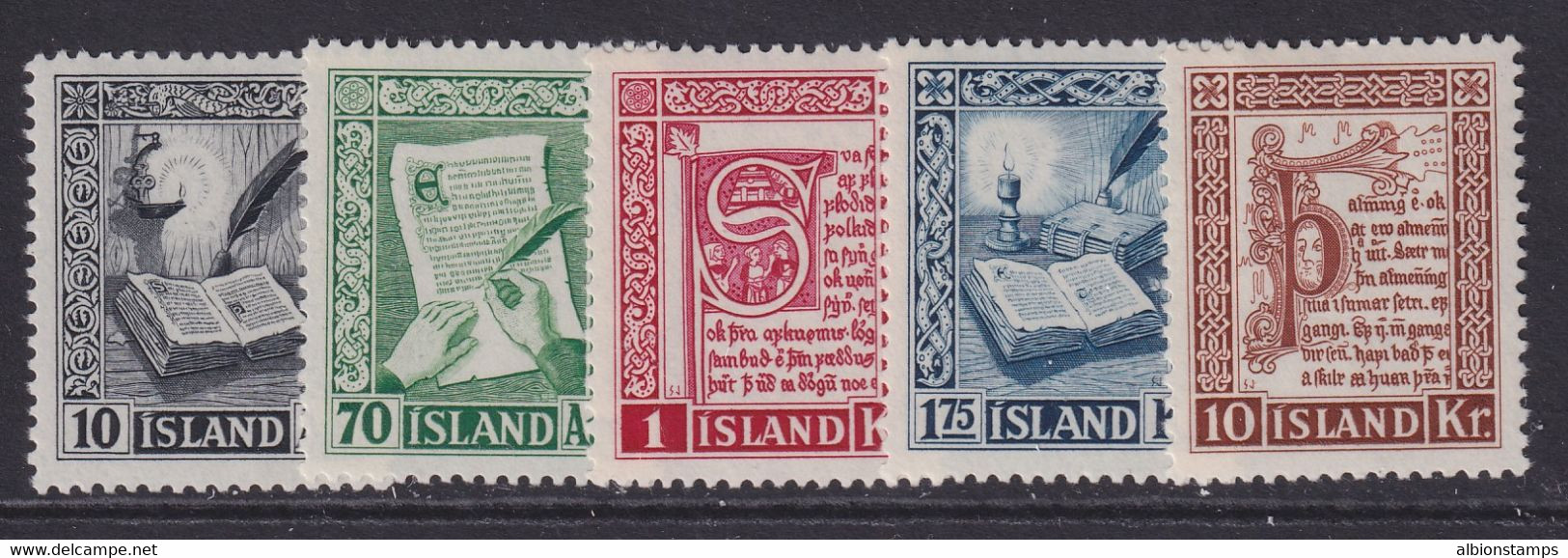 Iceland, Scott 278-282, MLH - Neufs