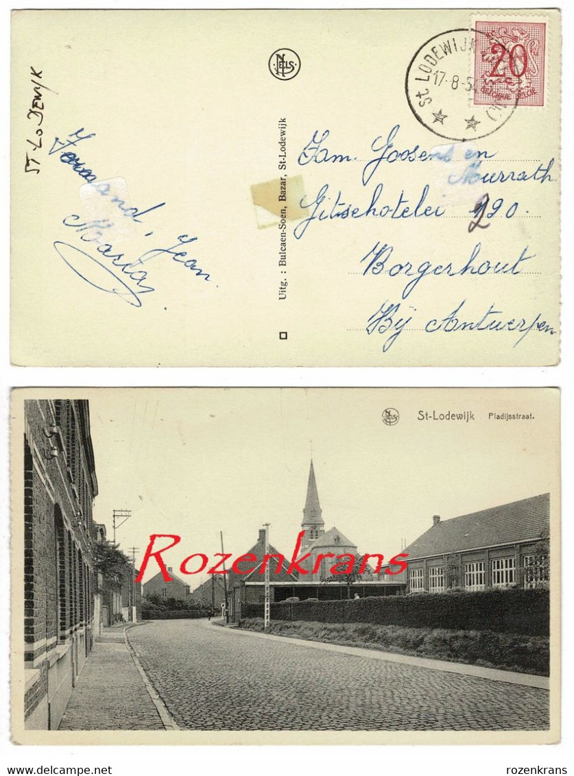 St Sint Lodewijk - Deerlijk - Pladijsstraat Sterstempel Relais Macrofilie Cachet - Deerlijk