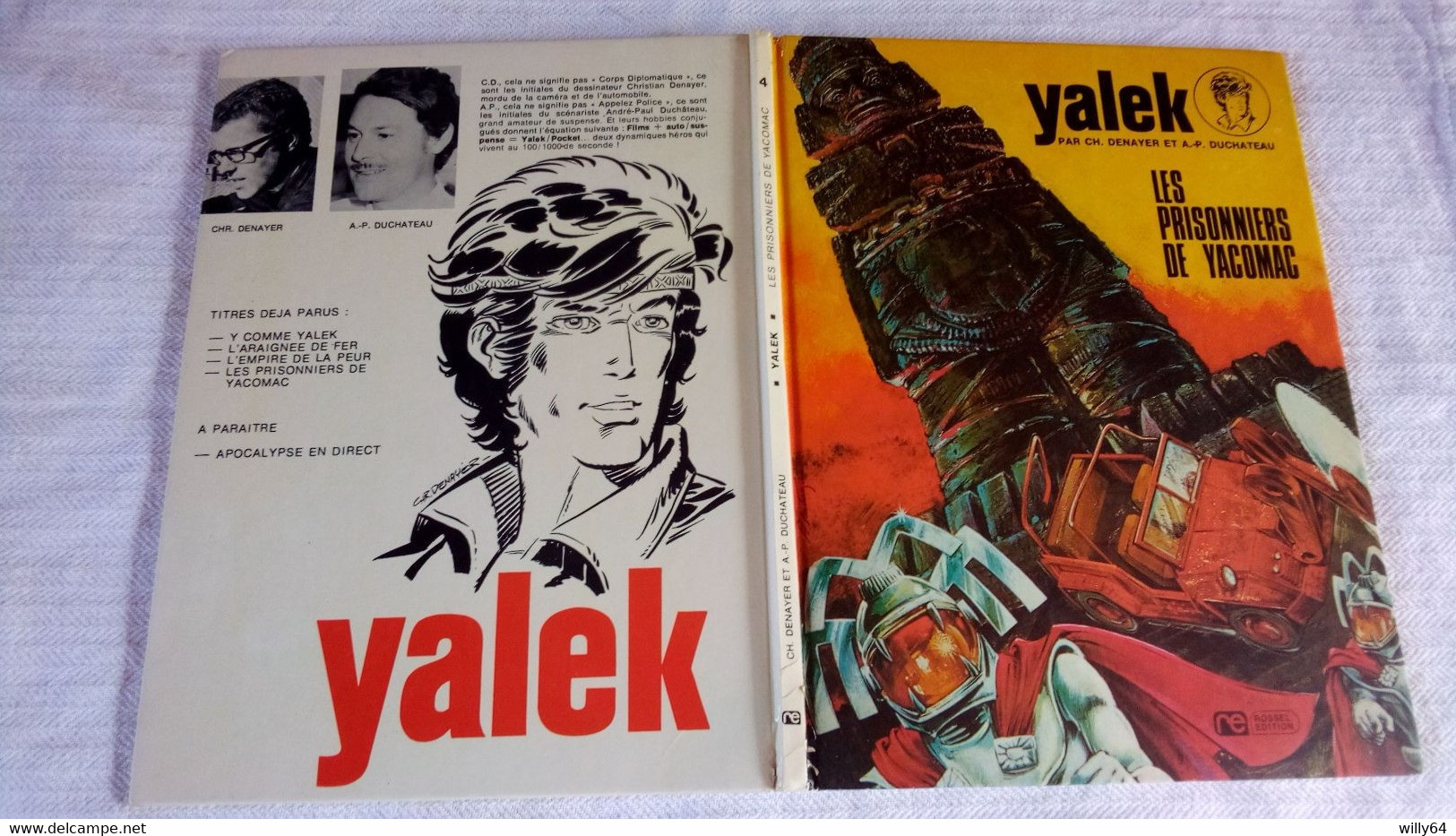 YALEK   Les Prisonniers De Yacomac  T4  EO 1973  Editions: ROSSEL   TBE - Yalek