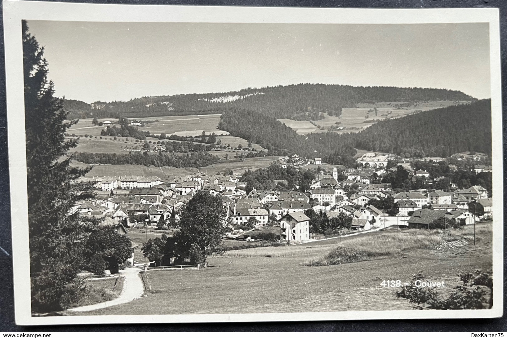 Couvet NE Ortsansicht/ Fotokarte - Couvet