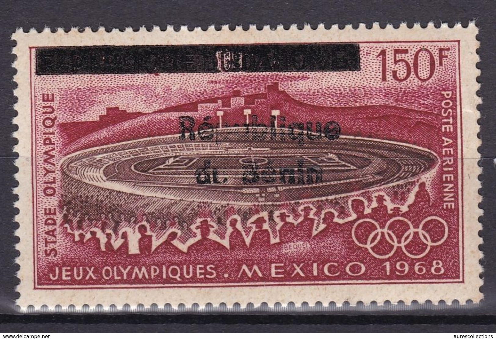 BENIN 1995 MICHEL 752 150F Val. 45€ - JEUX OLYMPIQUES MEXICO 1968 OLYMPIC GAMES - OVERPRINT SURCHARGE OVERPRINTED MNH - Bénin – Dahomey (1960-...)