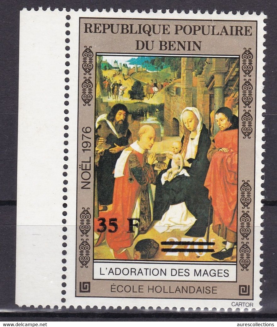 BENIN 1995 MICHEL 892 35F /270F Val. 70€ - ADORATION DES MAGES NOEL 1976 CHRISTMAS - OVERPRINT SURCHARGE OVERPRINTED MNH - Bénin – Dahomey (1960-...)