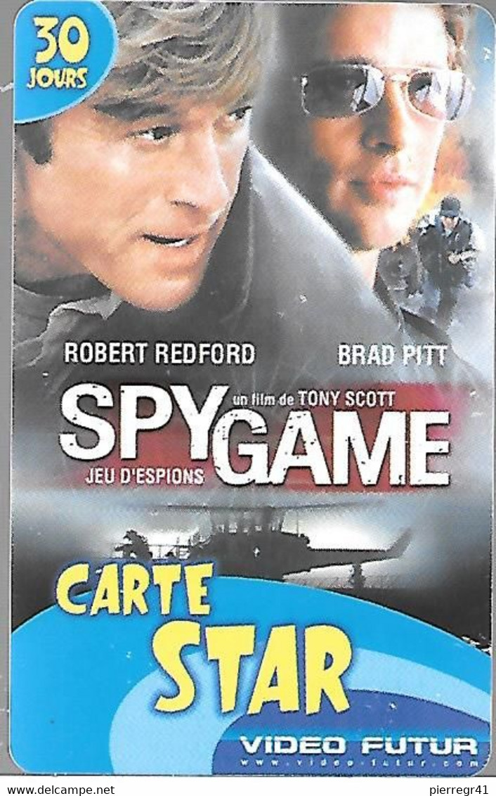 CARTE-VIDEO FUTUR-CARTE STAR-30 JOURS LOCATION-SPY GAMES-TBE - - Abonnement