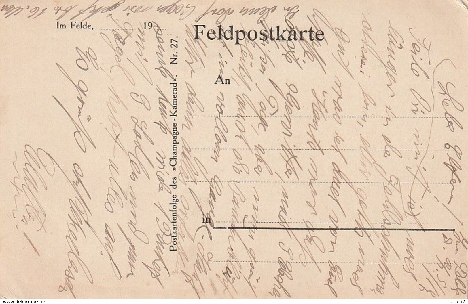 AK Champagne - Kirche - Feldpost Ca. 1915  (61266) - Champagne - Ardenne