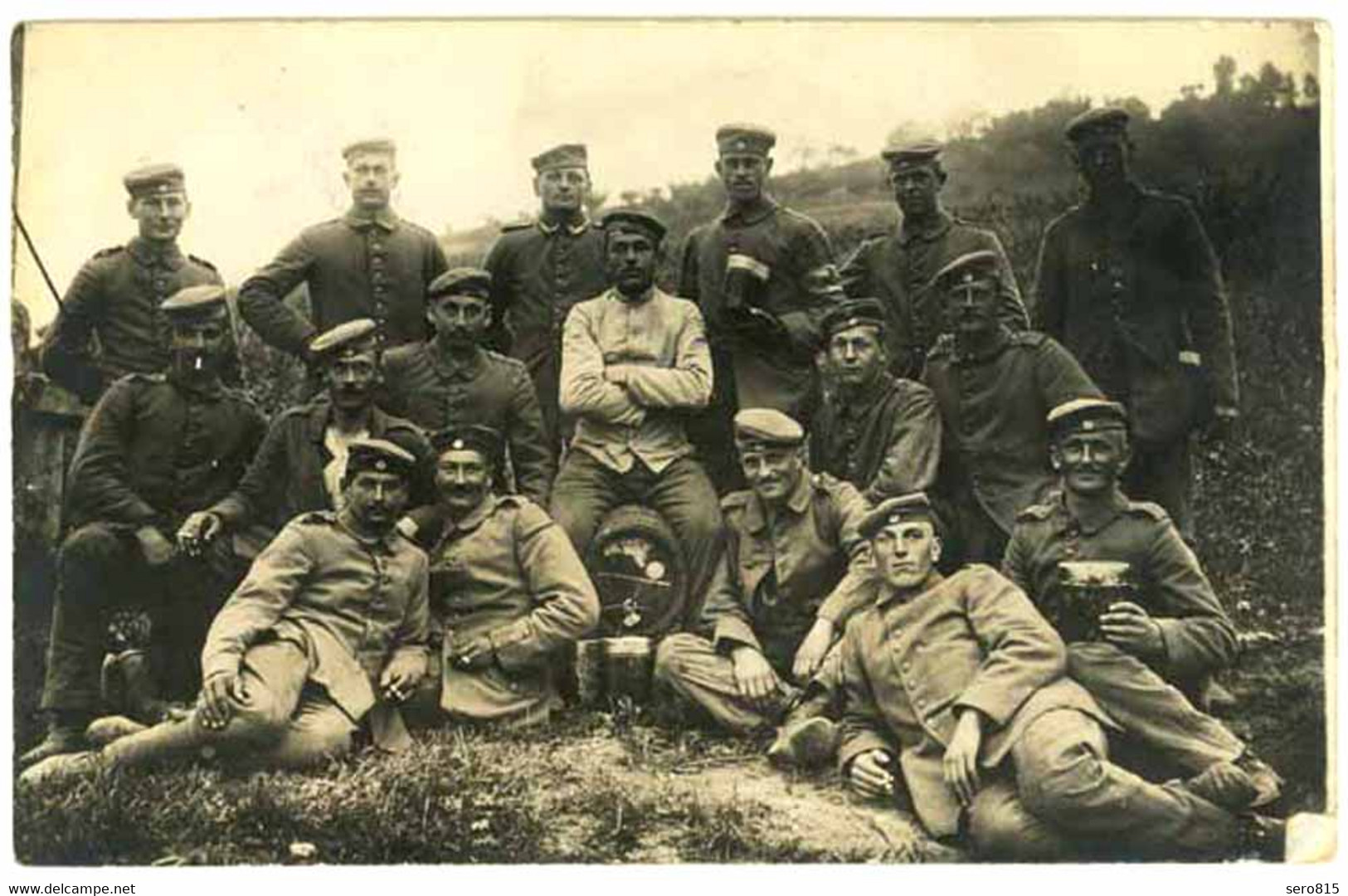 AK Foto Soldaten Im Felde 1915 Feldpost 33. Reserve-Div. Bayrisch.Infatrie (2595 - Otros & Sin Clasificación