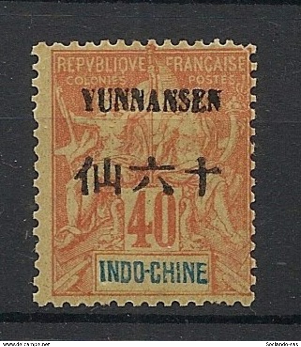 YUNNAN-FOU - 1903-04 - N°Yv. 10 - Type Groupe 40c Orange - Neuf * / MH VF - Unused Stamps