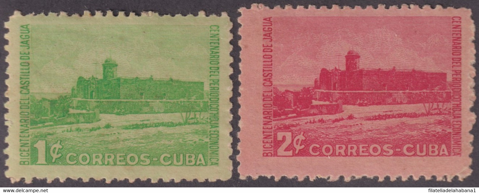 1949-283 CUBA REPUBLICA 1949 JAGUA CASTLE CIENFUEGOS ORIGINAL GUM. - Unused Stamps