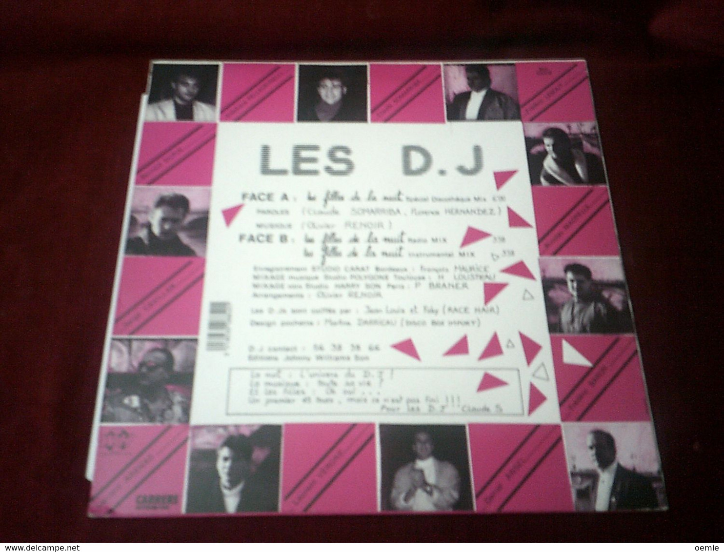 LES D.J  /  LES FILLES DE LA NUIT - 45 T - Maxi-Single