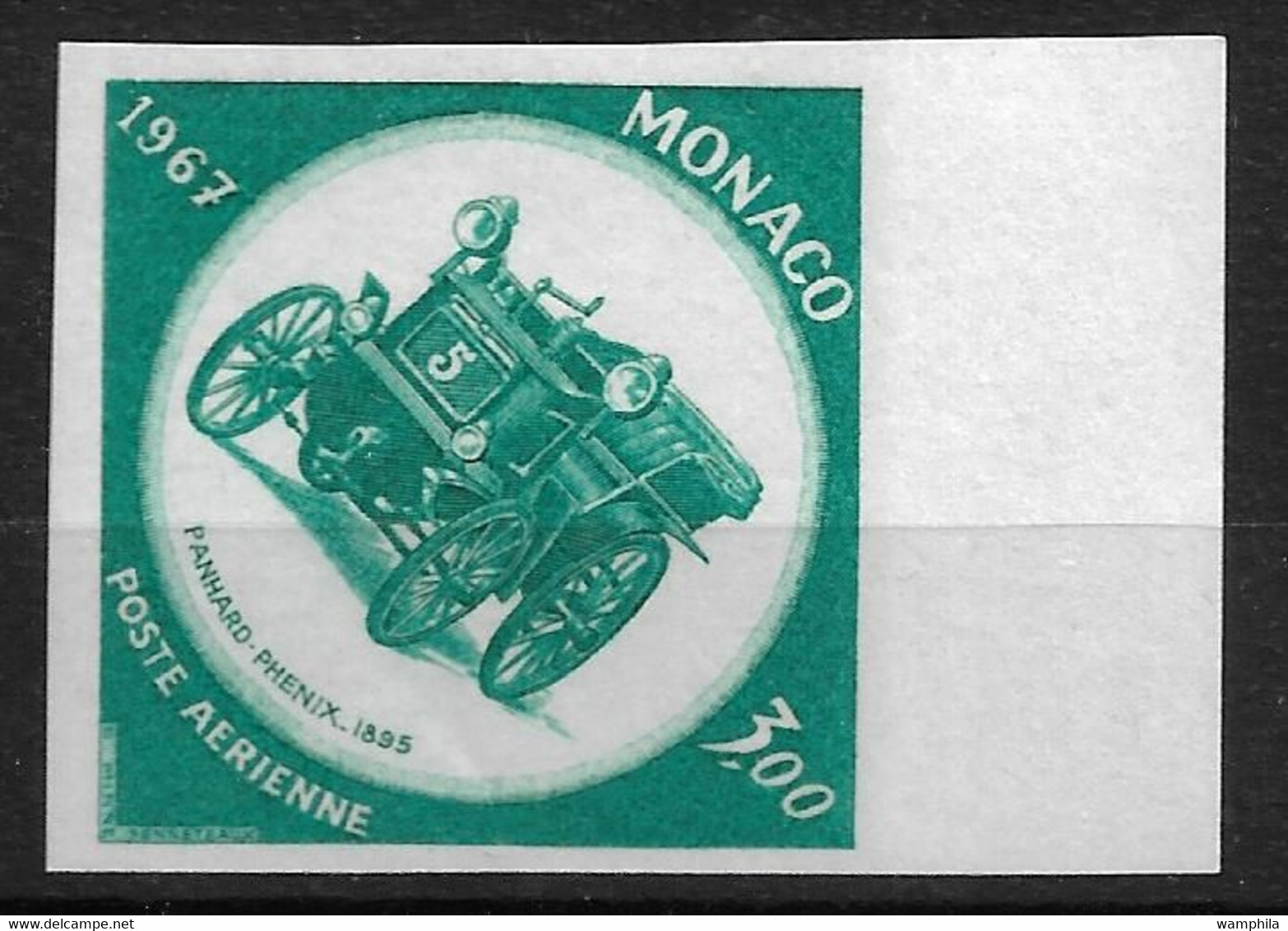 Monaco RARE Essai De Couleur Poste Aérienne N°91** Gd Prix Automobile De Monte-Carlo. - Plaatfouten En Curiosa