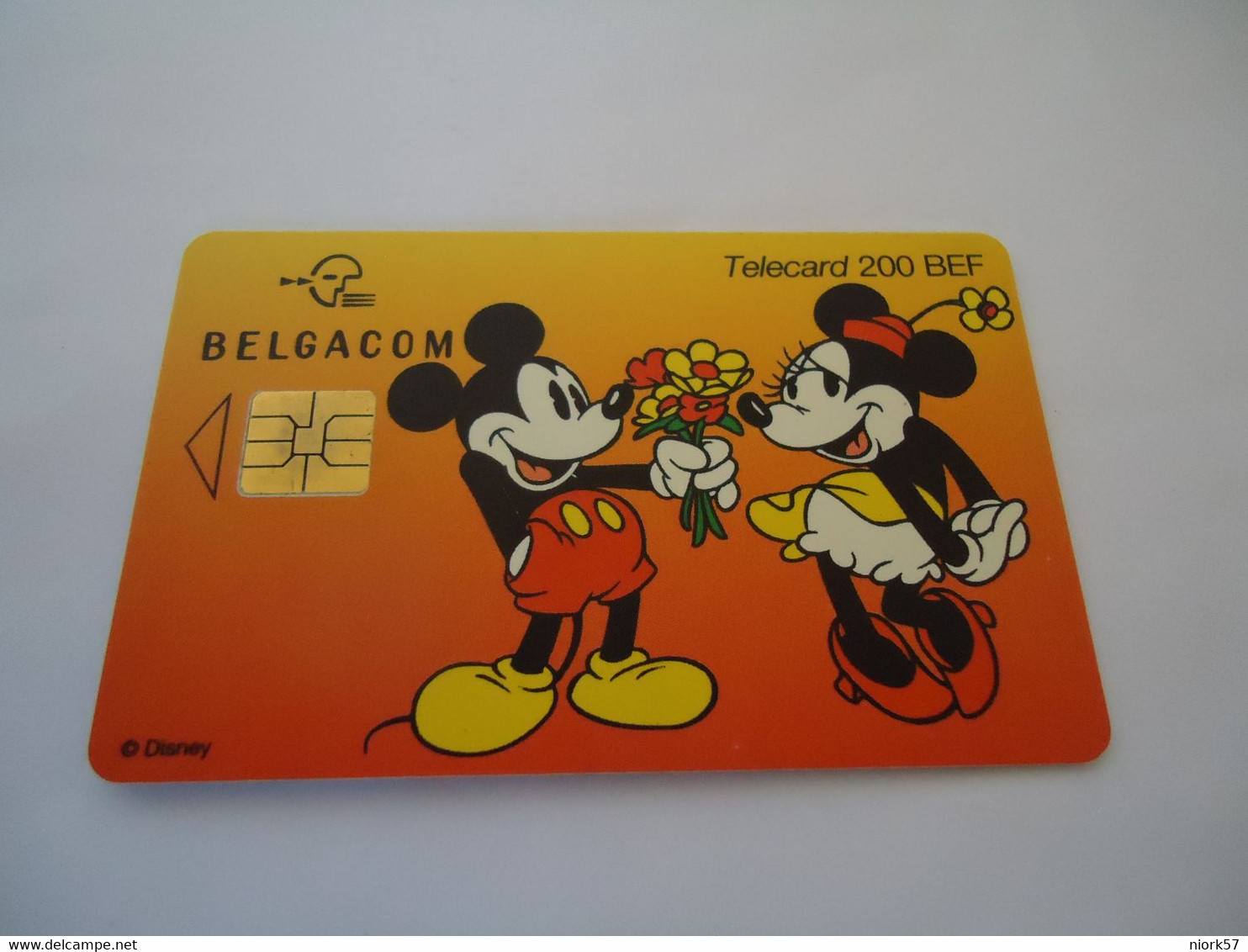 BELGIUM   USED CARDS  DISNEY   MIKEY   MOUSE - Otros & Sin Clasificación