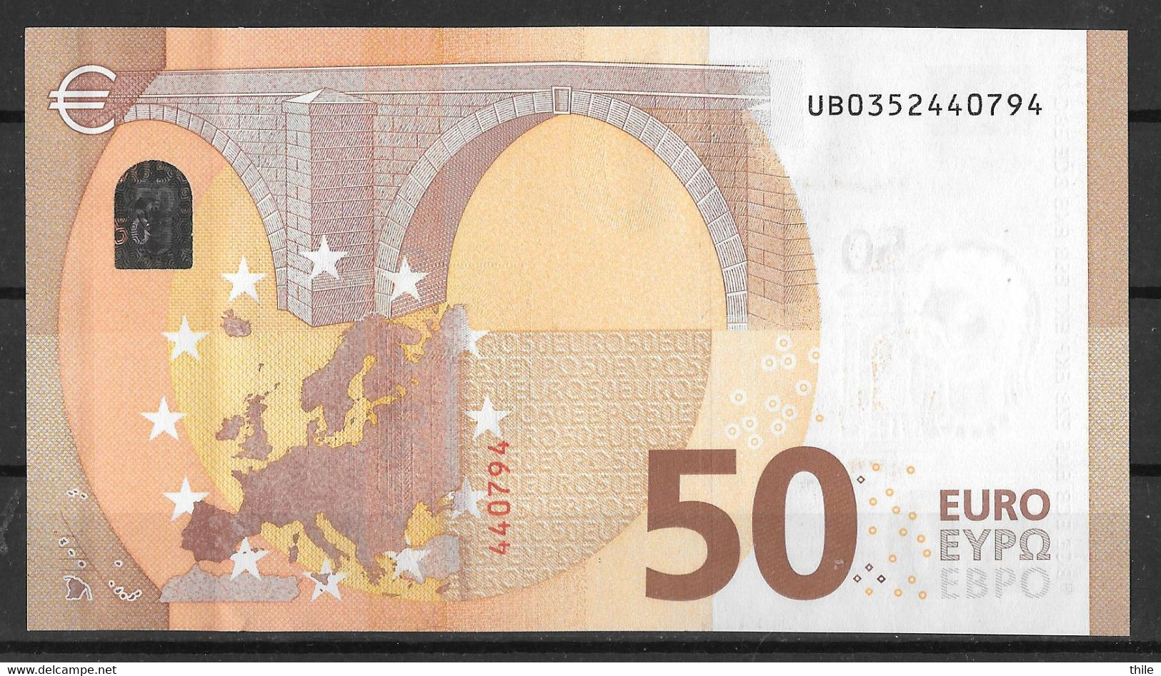 FRANCE - 50 € - UB - U014 C2 - UNC - Draghi - 50 Euro