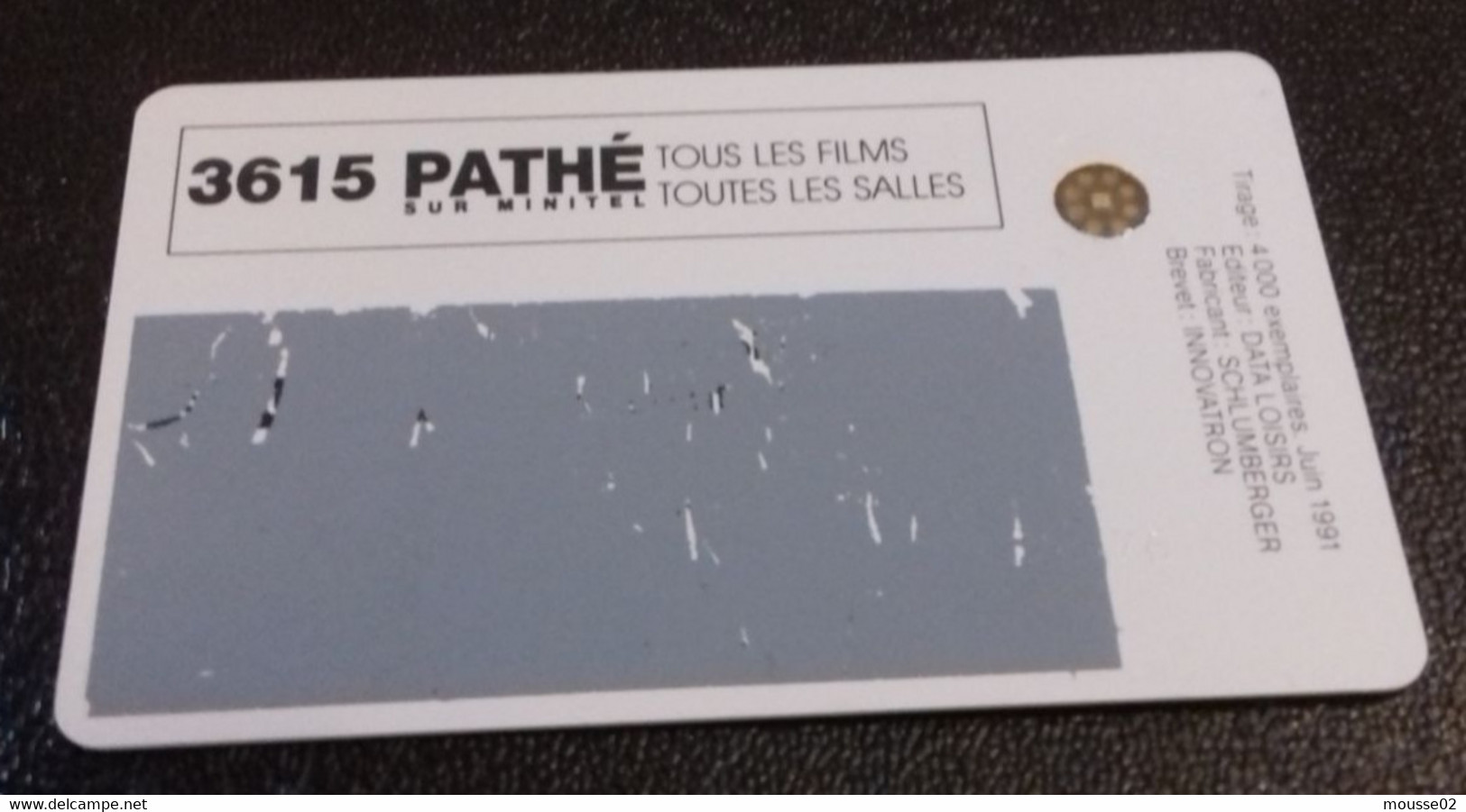 RARE  / FRANCE -CINECARTE  Pathé Cinéma - Scan Reto/verso LUXE ET NEUVE - Cinécartes