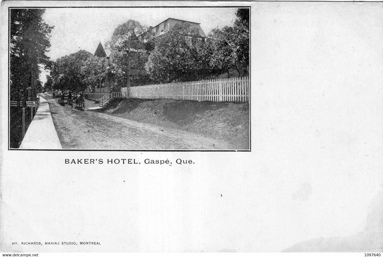 GASPE : BAKER'S HOTEL,GASPE .Carte Précurseur - Gaspé