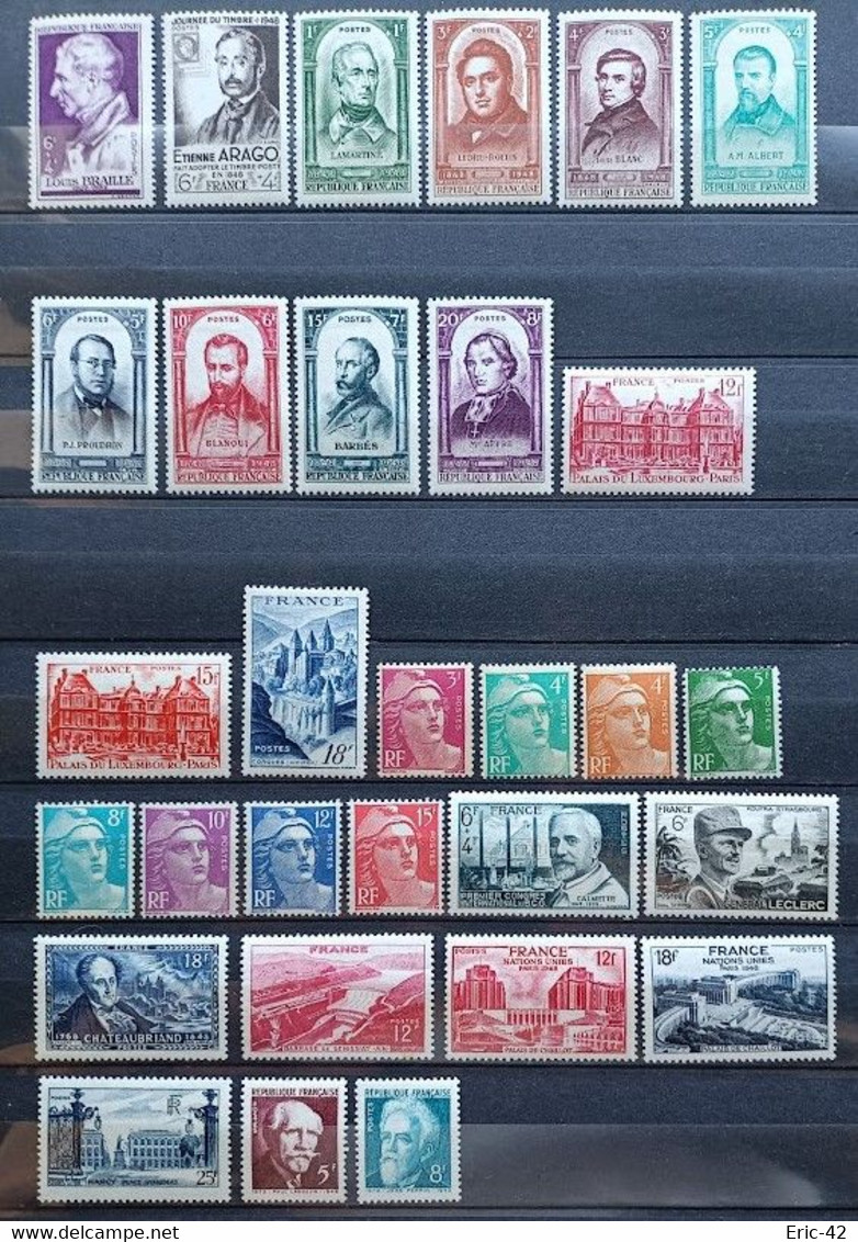 FRANCE ANNÉE COMPLÈTE 1948 Neuf* (30 Timbres) - 1940-1949