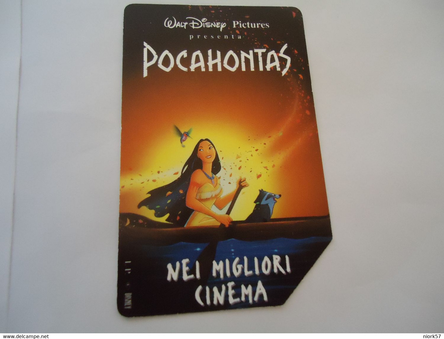 ITALY  USED CARDS    DISNEY POCAHONTAS - Sonstige & Ohne Zuordnung