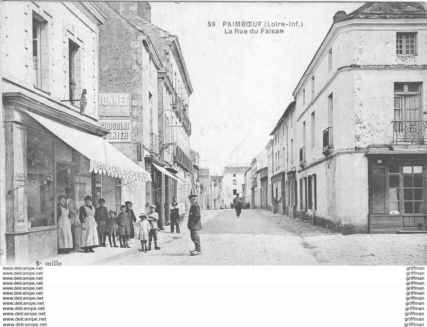 PAIMBOEUF LA RUE DU FAISAN 1924 TBE - Paimboeuf