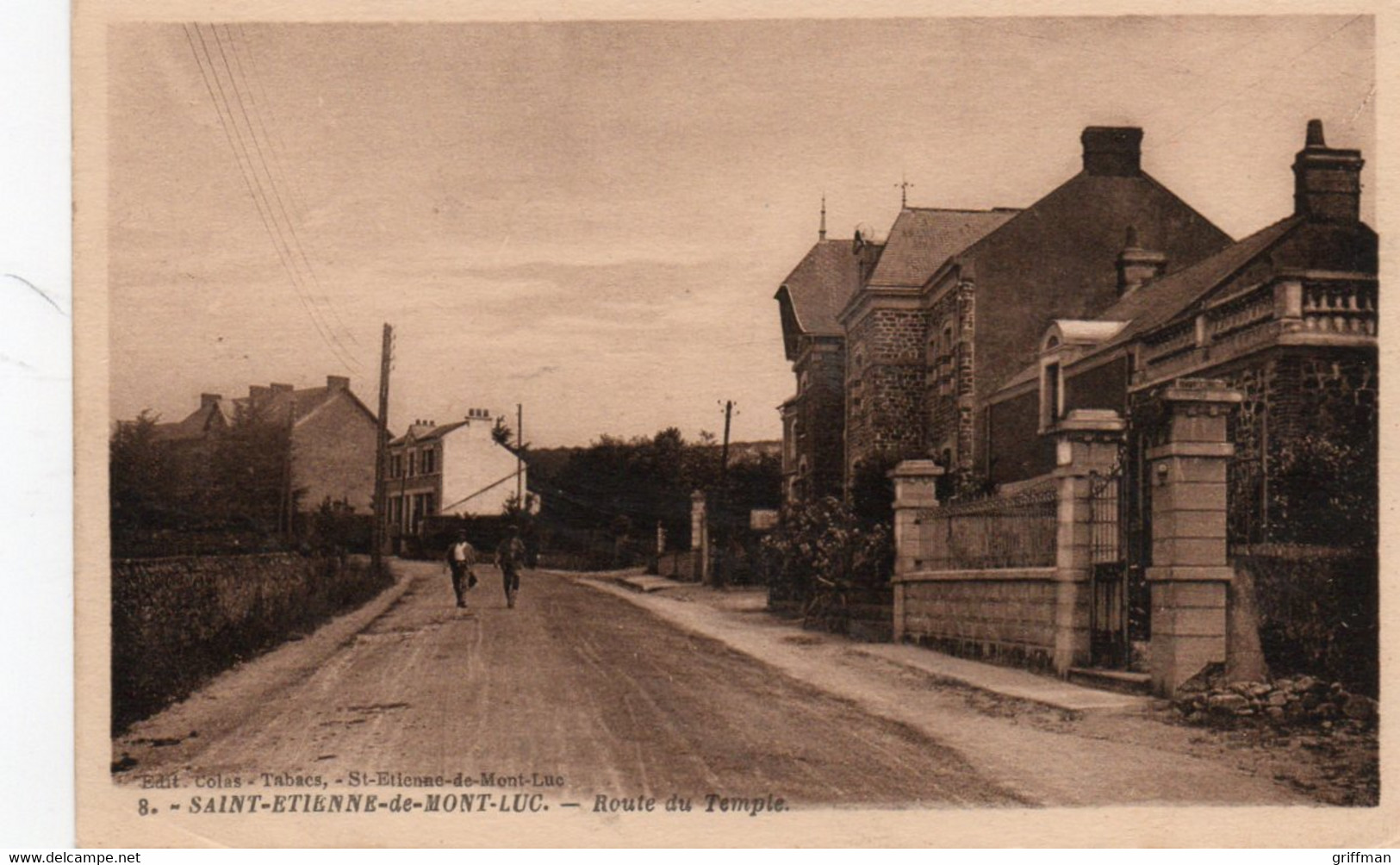 SAINT ETIENNE DE MONTLUC ROUTE DU TEMPLE 1932 TBE - Saint Etienne De Montluc