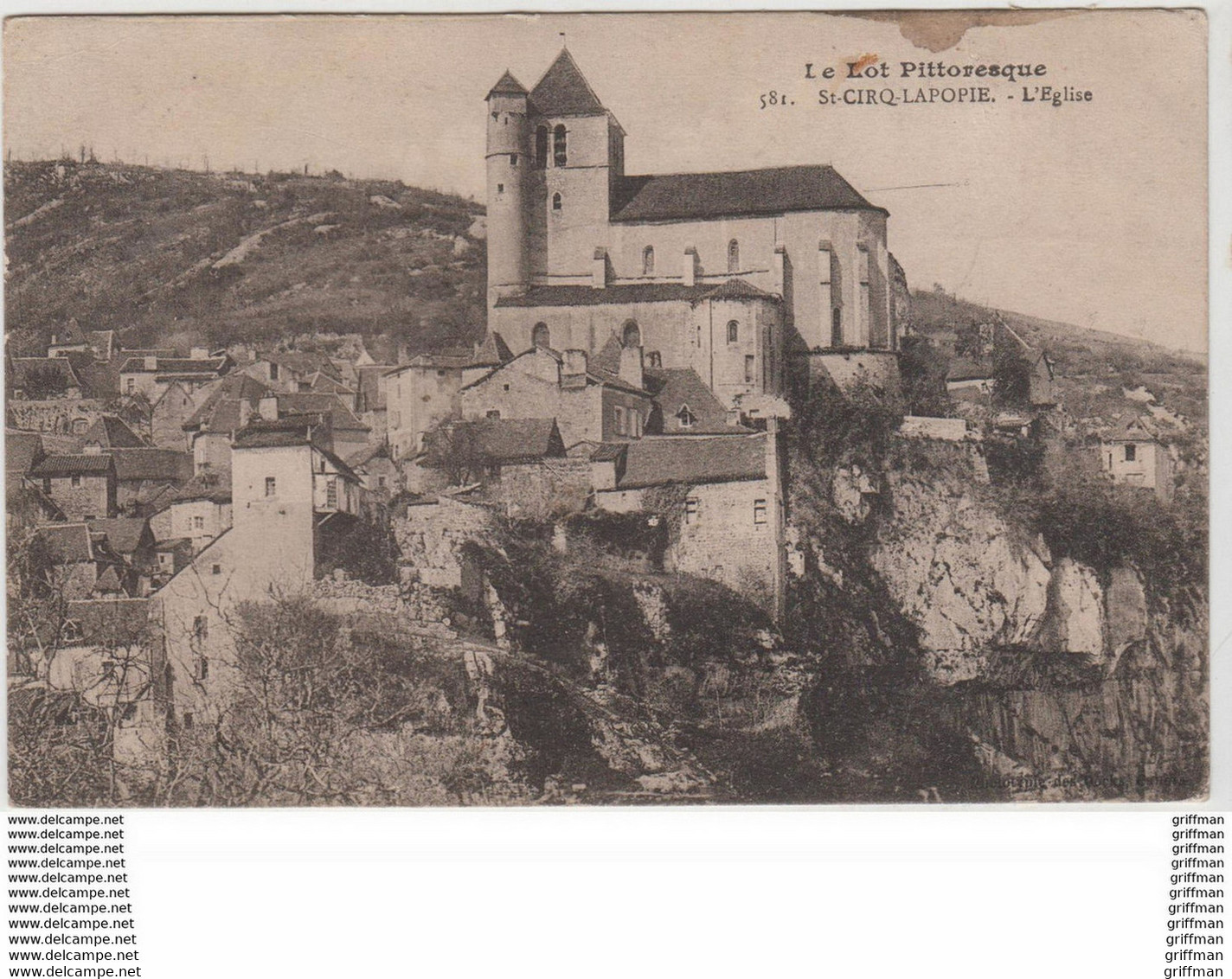 SAINT CIRQ LAPOPIE L'EGLISE 1923 TBE - Saint-Cirq-Lapopie