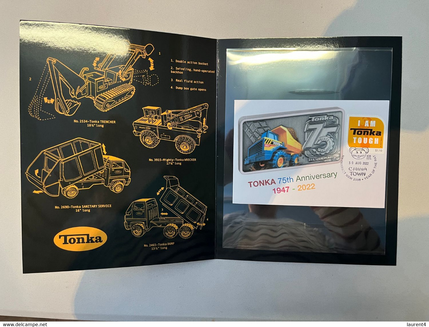 (folder 4-9-2022) Toy - TONKA Folder (US Truck) 75th Anniversary (+ 1 Cover) - Presentation Packs