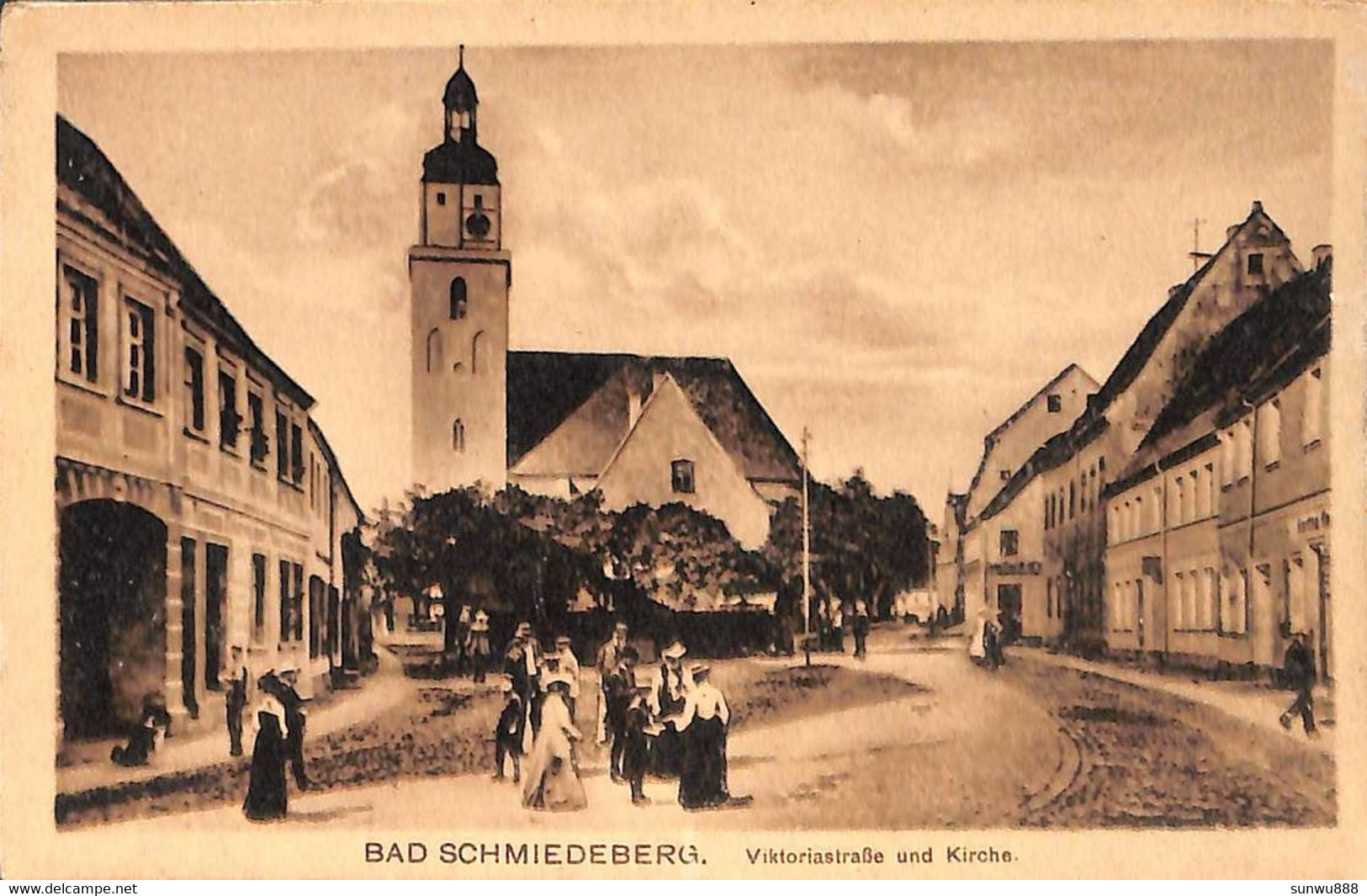 Bad Schmiedeberg - Viktorastrasse Und Kirche (Louis Glaser) - Bad Schmiedeberg