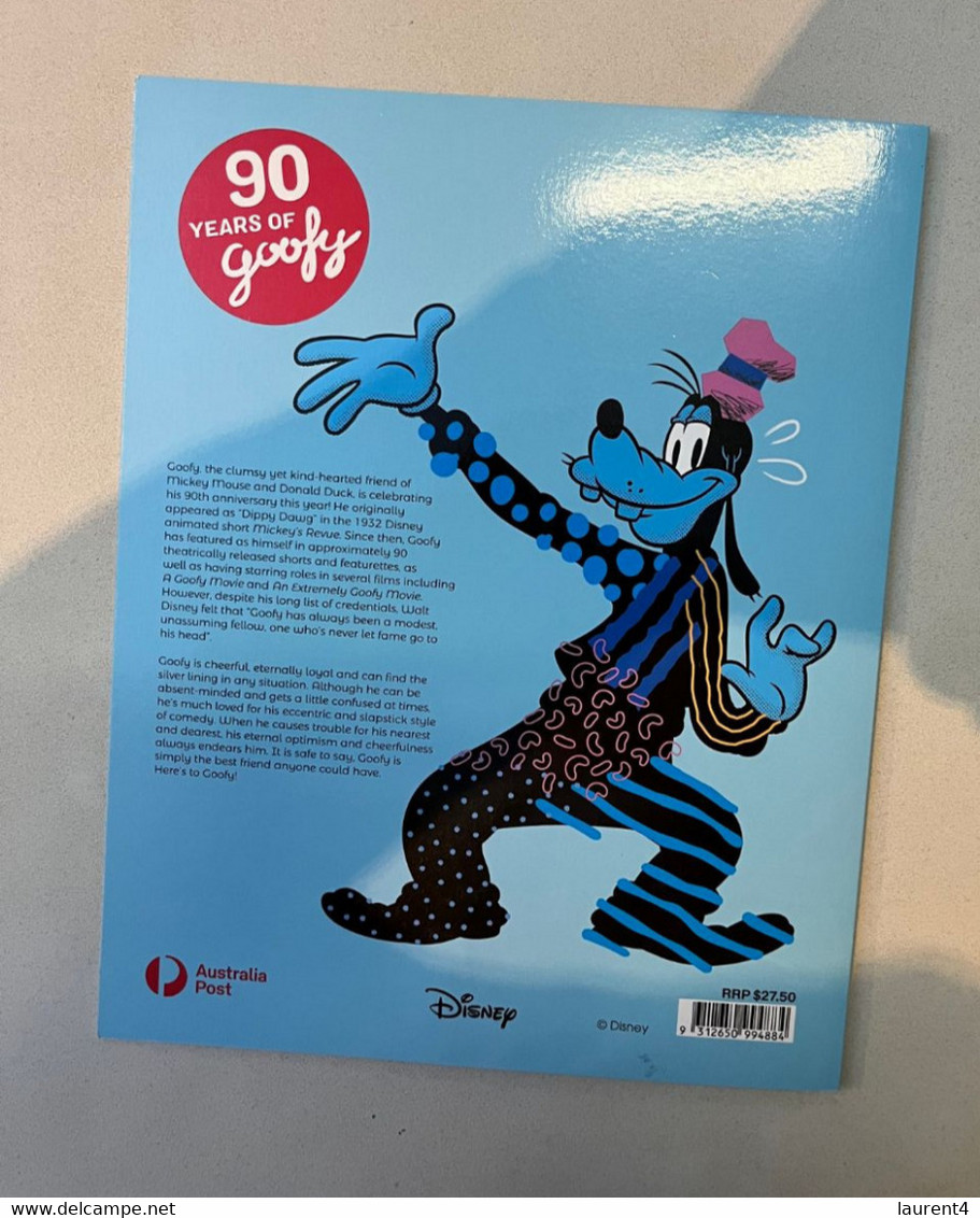 (folder 4-9-2022) Movie - 90 Years Of Goofy  (+ 1 Cover) Disney Cartoon Dog - Presentation Packs