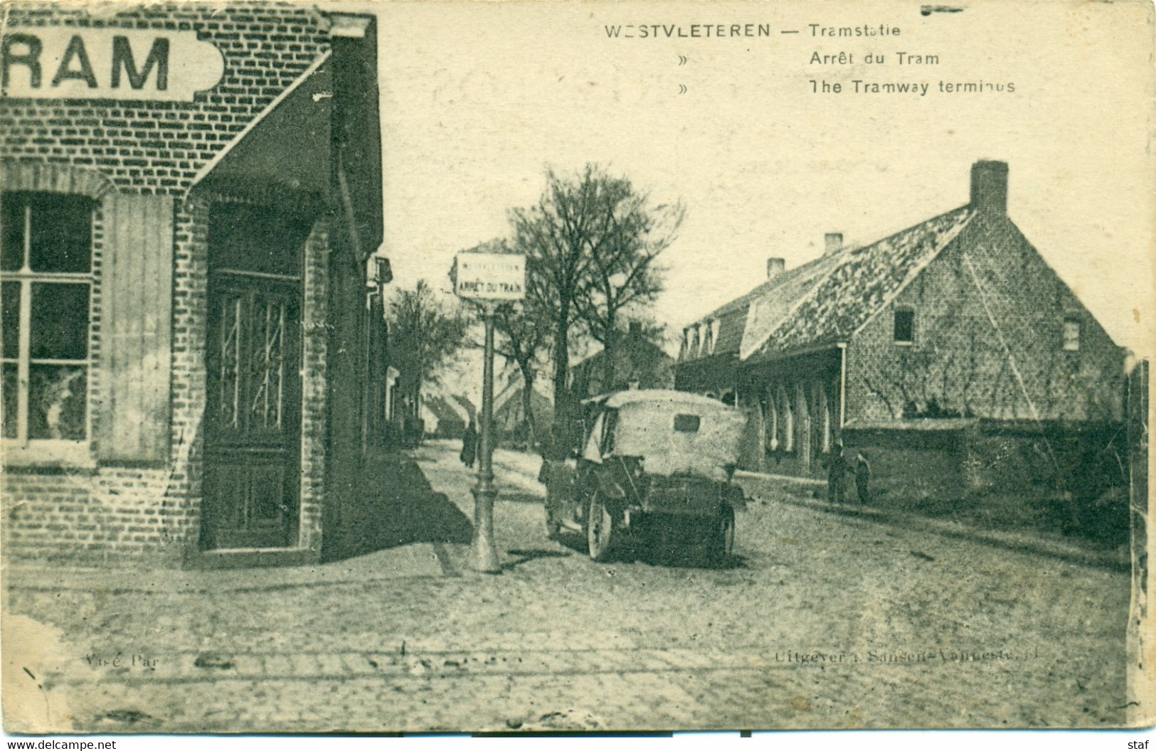 Westvleteren - Tramstatie - Arrêt Du Tram - The Tramway Terminus : 1918 !! - Vleteren