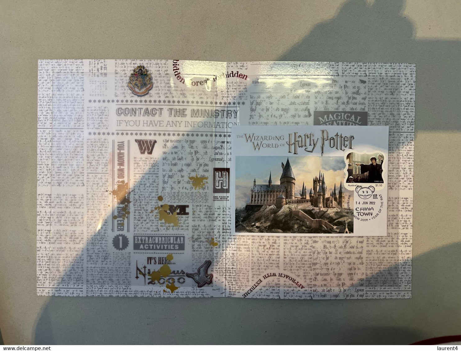 (folder 4-9-2022) Movie - Harry Potter - Wizarding World Folder (+ 1 Cover) + 12 Stickers - Presentation Packs