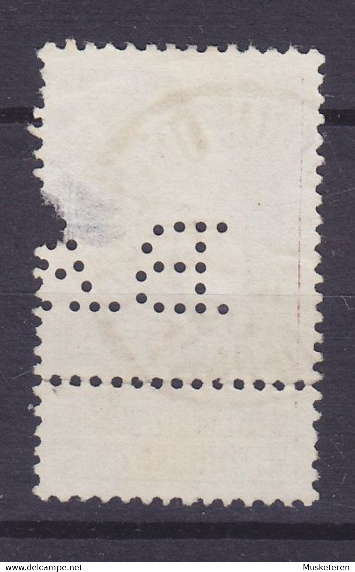 Belgium Perfin Perforé Lochung 'B.A.' 1905 Mi. 74, 35c. Leopold II. Stamp ANVERS Cds. (2 Scans) - 1909-34