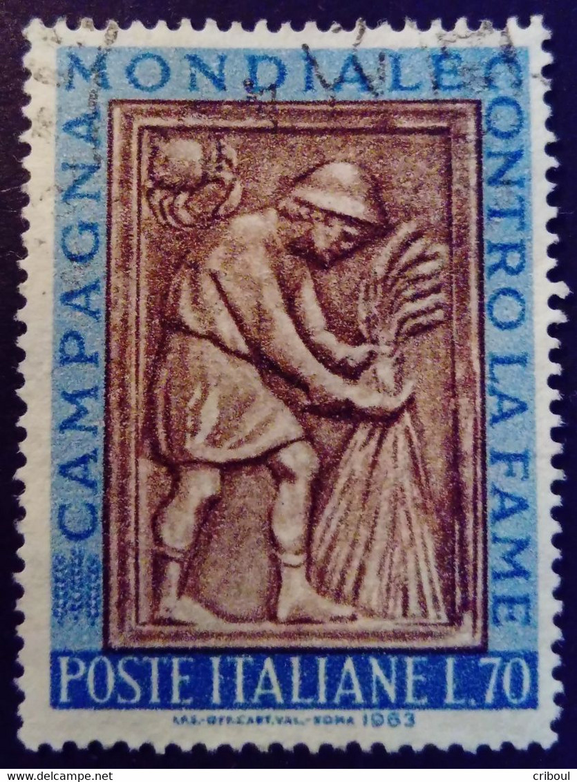 Italie Italy Italia 1963 Faim Fame Yvert 885 O Used Usato - Against Starve