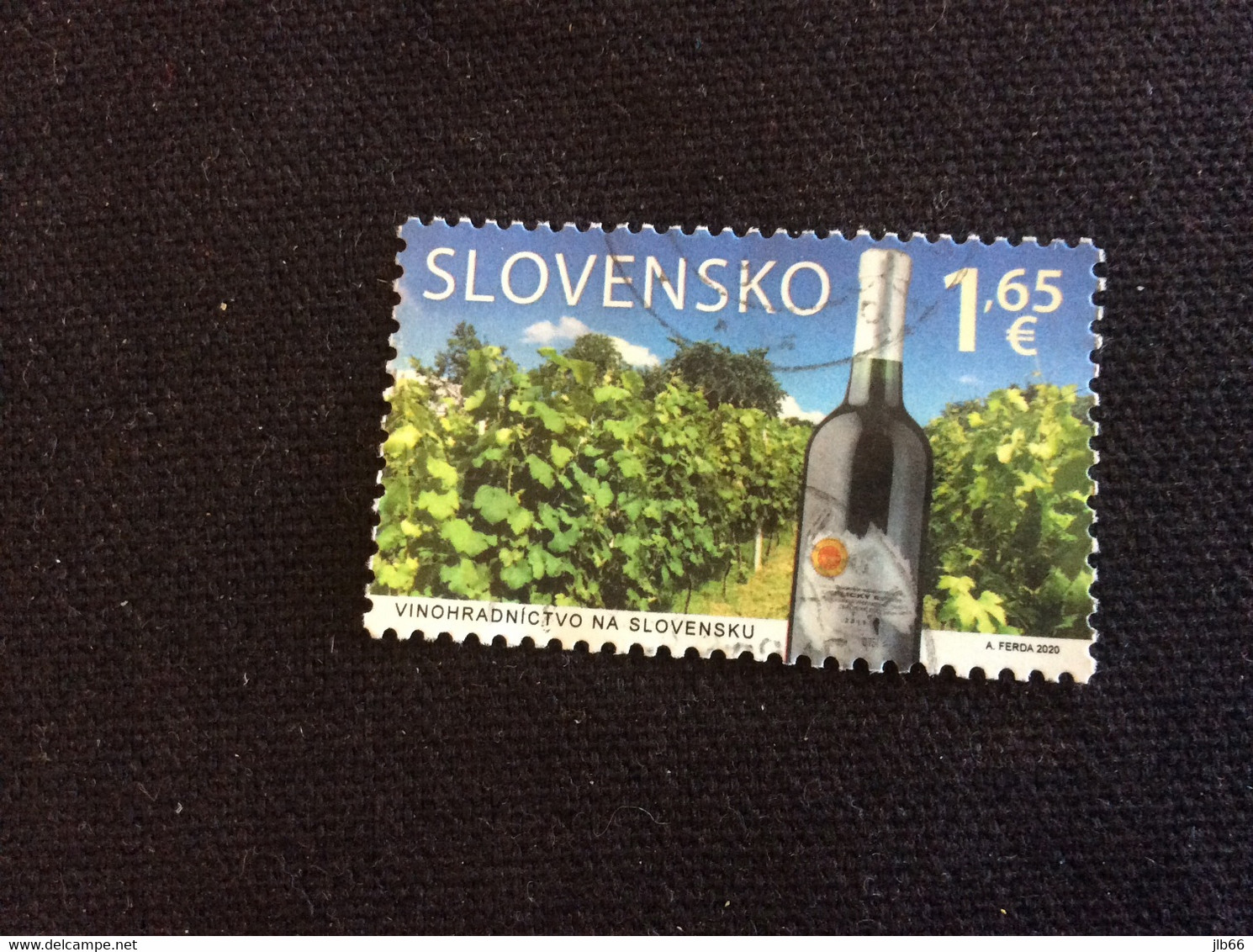 Yvert 808 Oblitéré 2020 Slovaquie Malte émission Commune Viticulture Bouteille De Vin Slovaque - Used Stamps