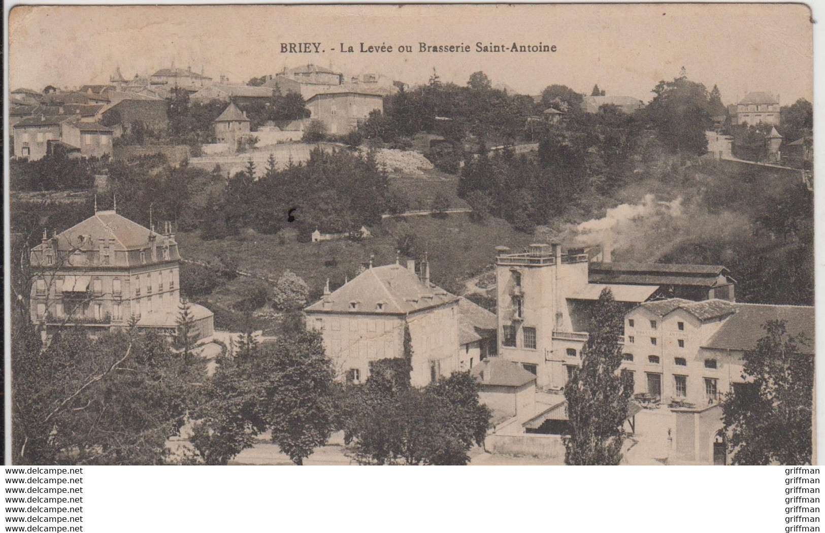 BRIEY LA LEVEE OU BRASSERIE SAINT ANTOINE 1912 TBE - Briey