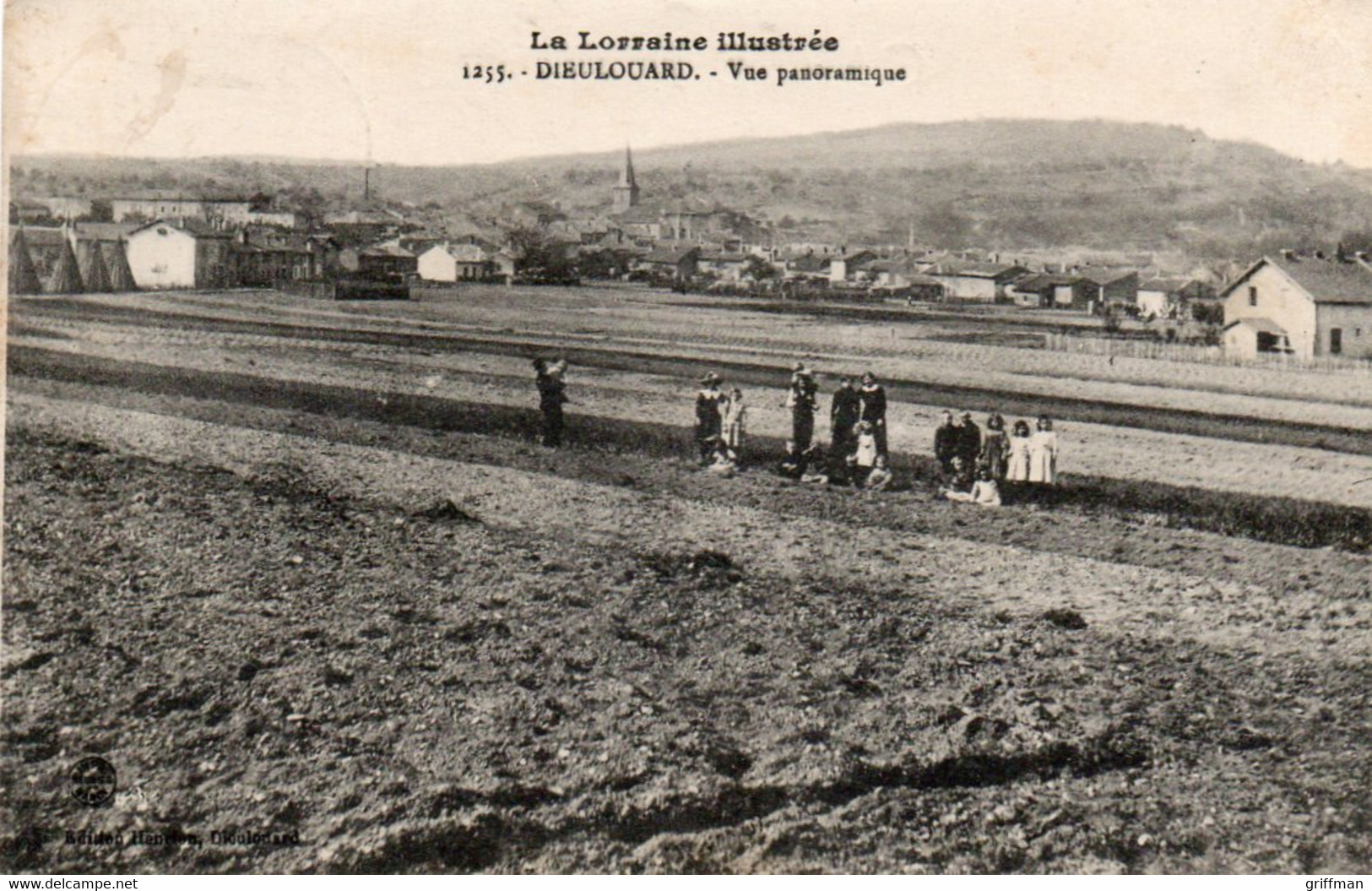 DIEULOUARD VUE PANORAMIQUE 1915 TBE - Dieulouard