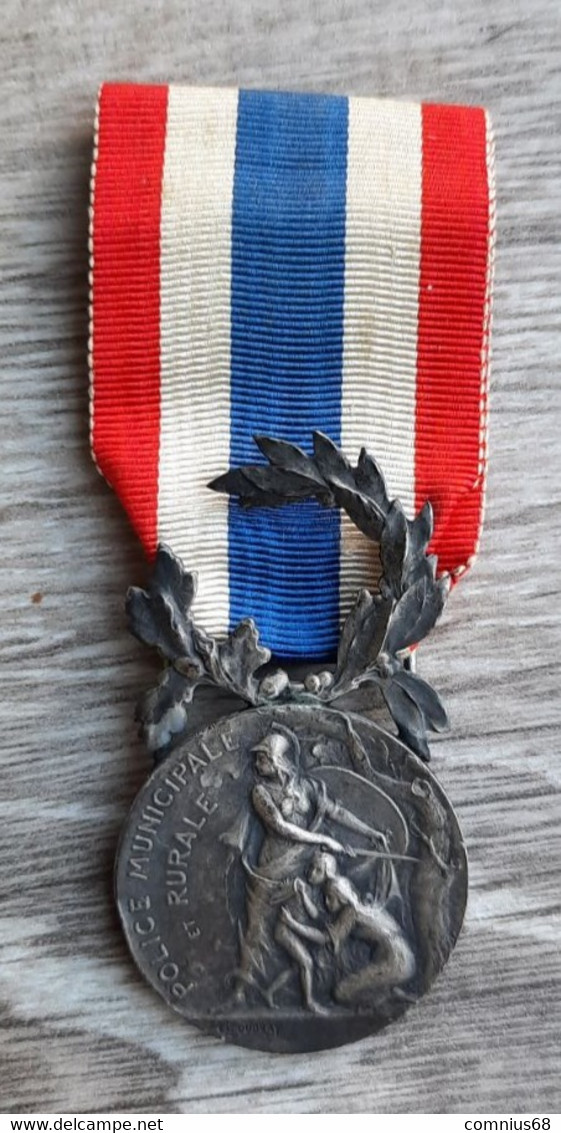 Médaille D'honneur De La Police Municipale Et Rurale (1903-1936) - Francia