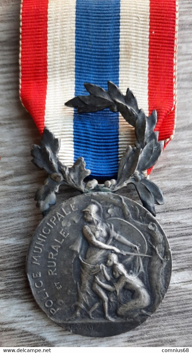 Médaille D'honneur De La Police Municipale Et Rurale (1903-1936) - Frankrijk